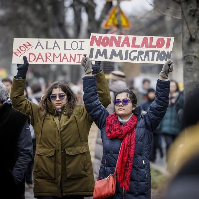 French protesters ask Macron not to sign off on an immigration law with a far-right footprint